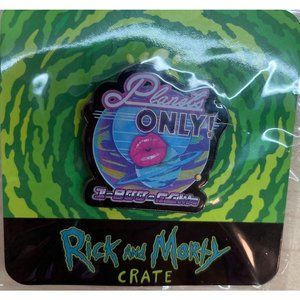 Rick and Morty loot crate Adult Swim Collector Metal Pin New in package